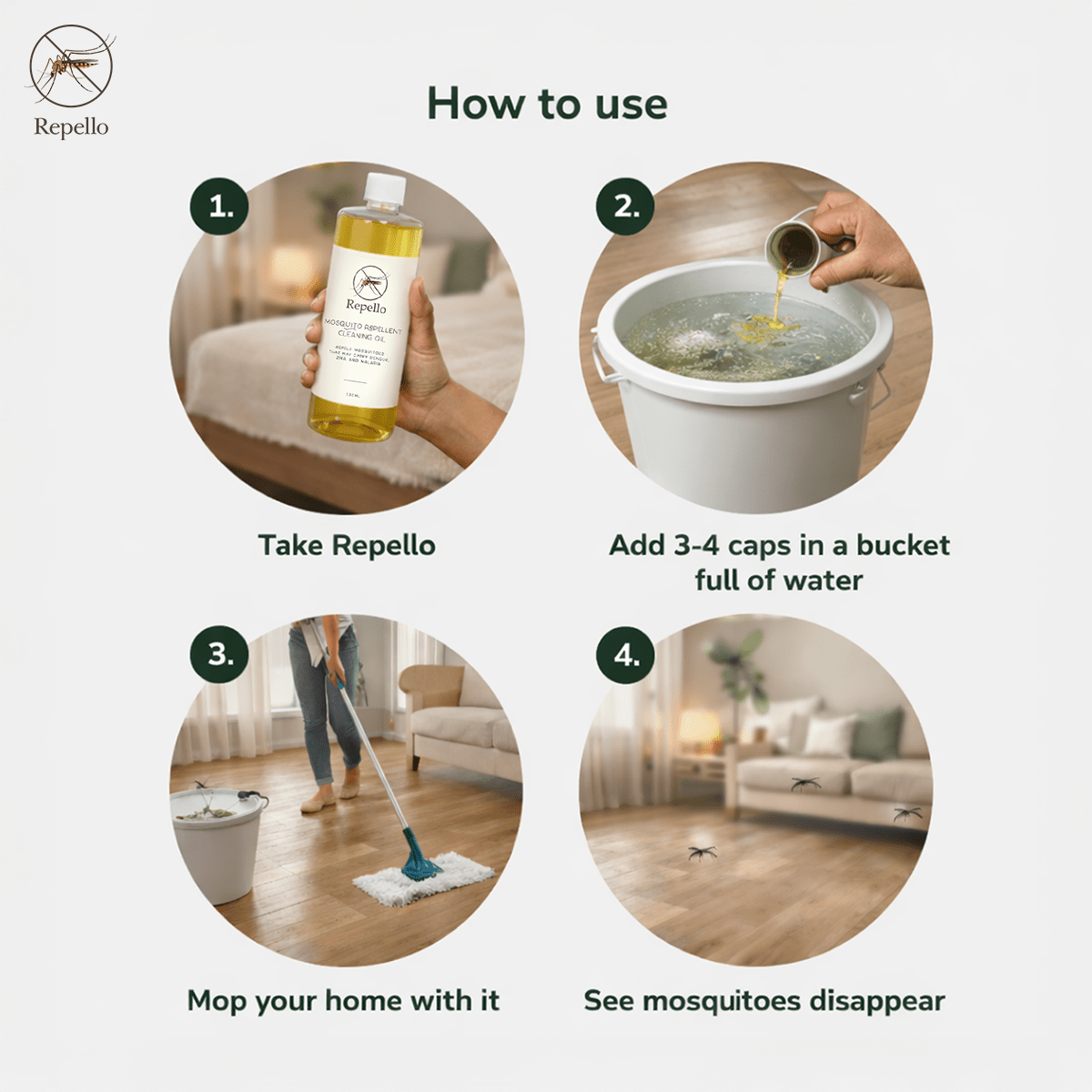 Repello - Mosquito Repellent Cleaning Liquid - Repello